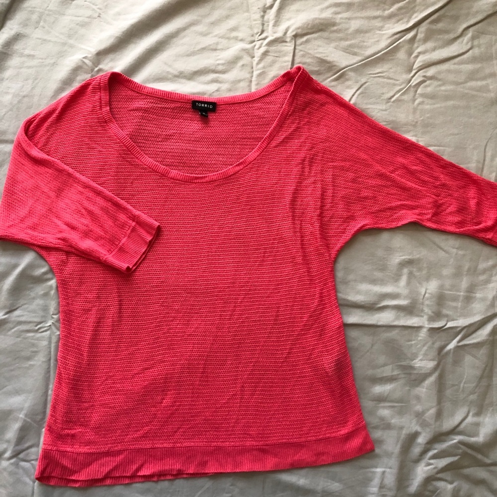 3/$15 Sale! Torrid Salmon Colored Sweater